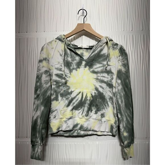 Loveshackfancy Women's Kirby Hoodie Sweater - Tie Dye in Midnight Moon - Picture 1 of 12